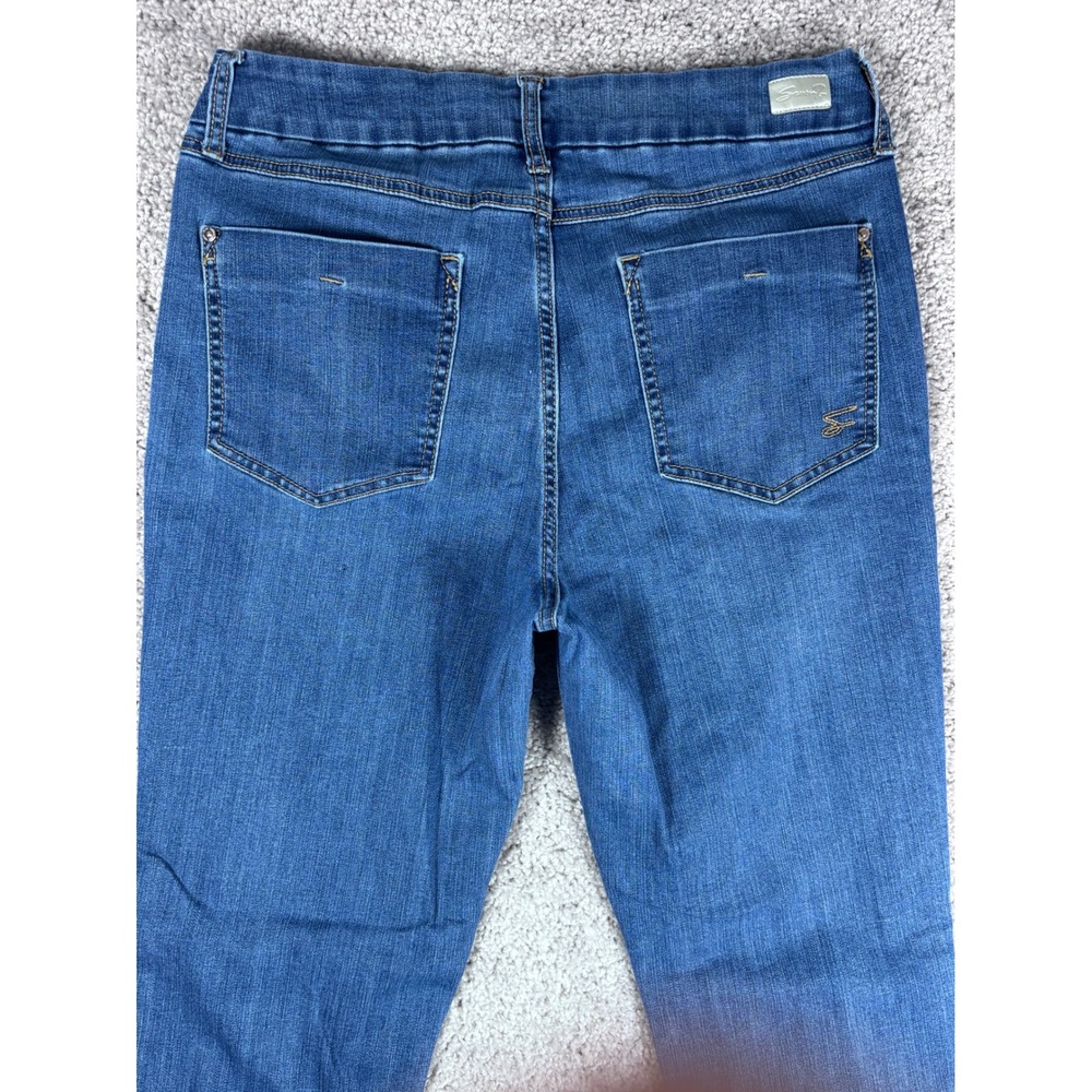 Seven7 Tummyless High Rise Bootcut Jeans Women's‎ Size 14 Blue Cotton Blend